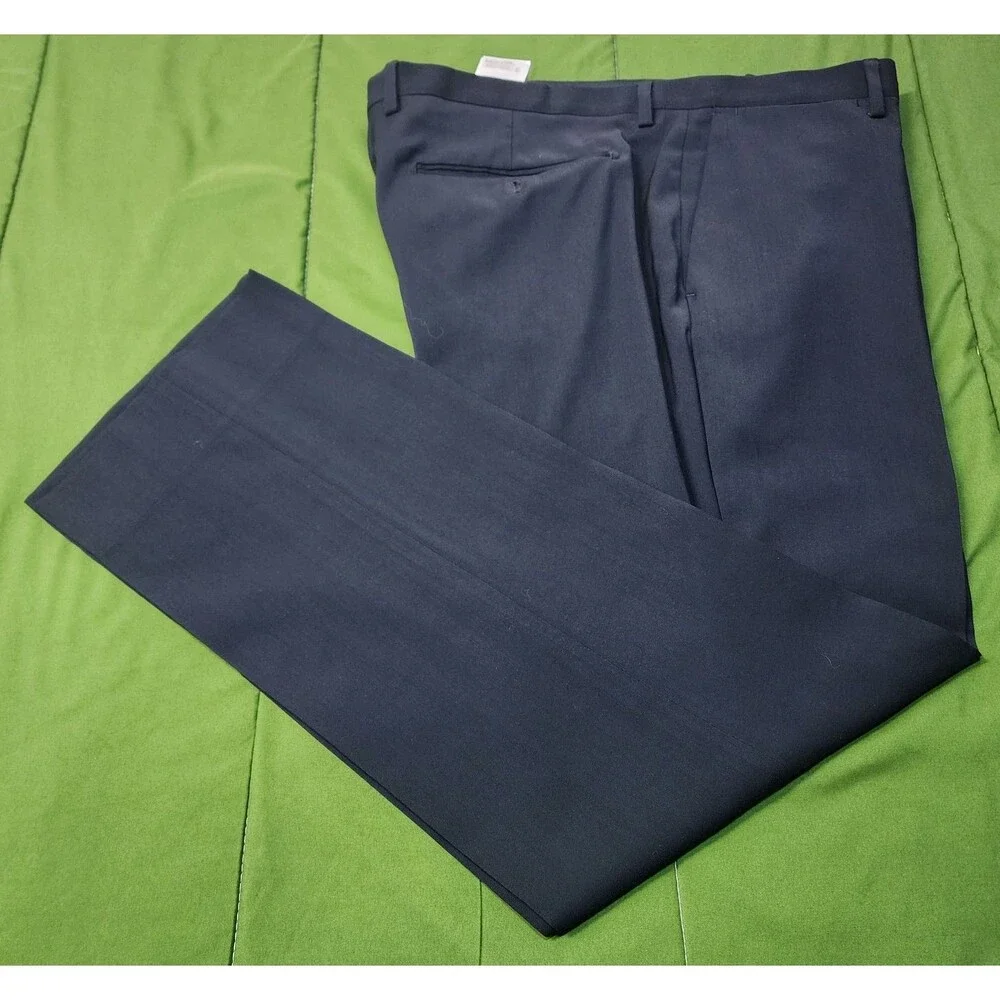 Banana Republic Modern Slim Fit Flat Front Men's Dress Pants Blue Size 38X32